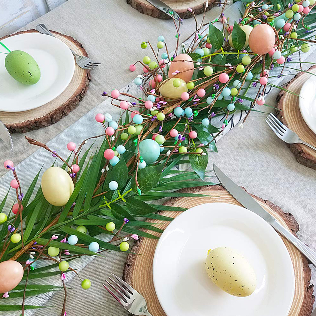 6FT Artificial Easter Egg Vine String
