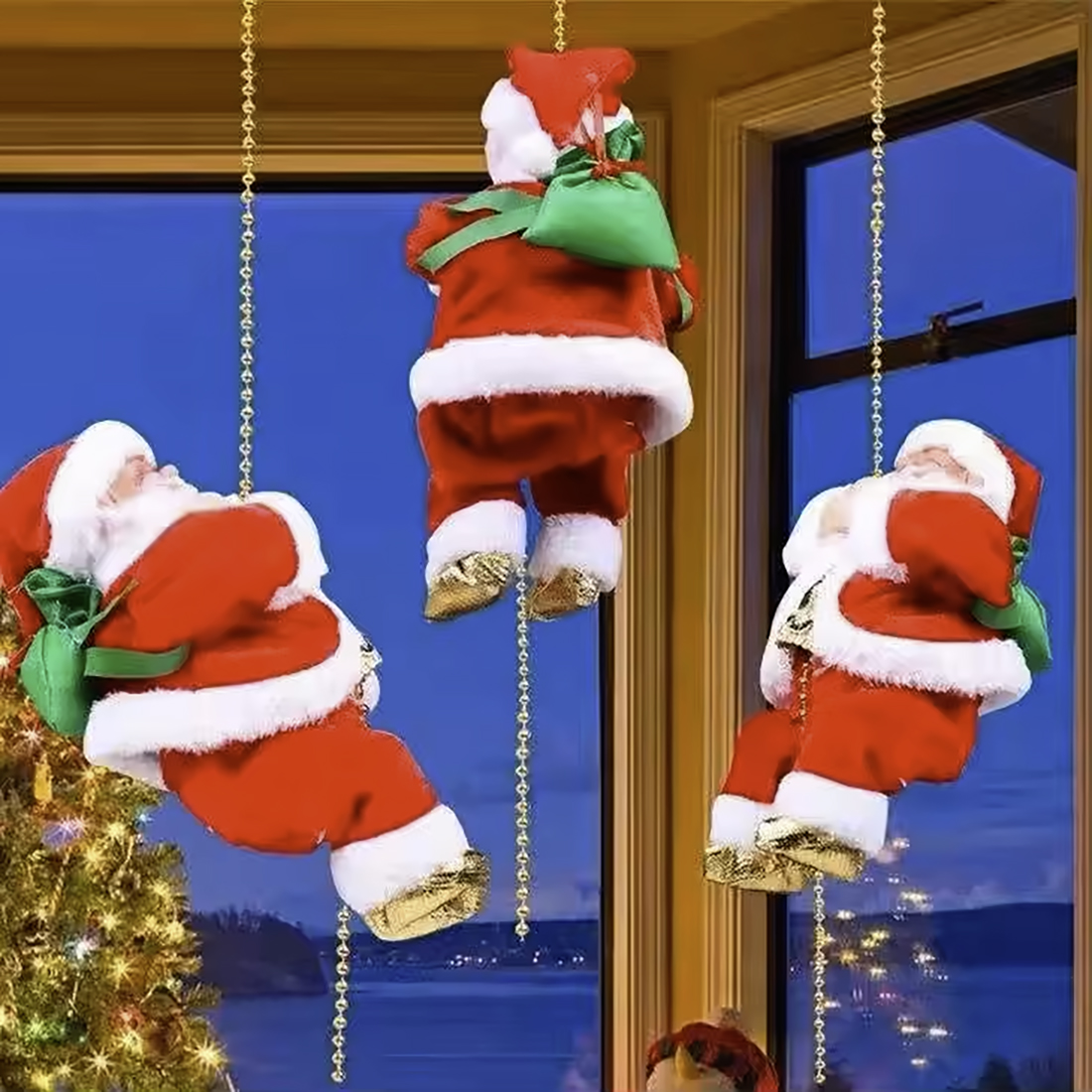 Electric Climbing Ladder Music Santa Claus