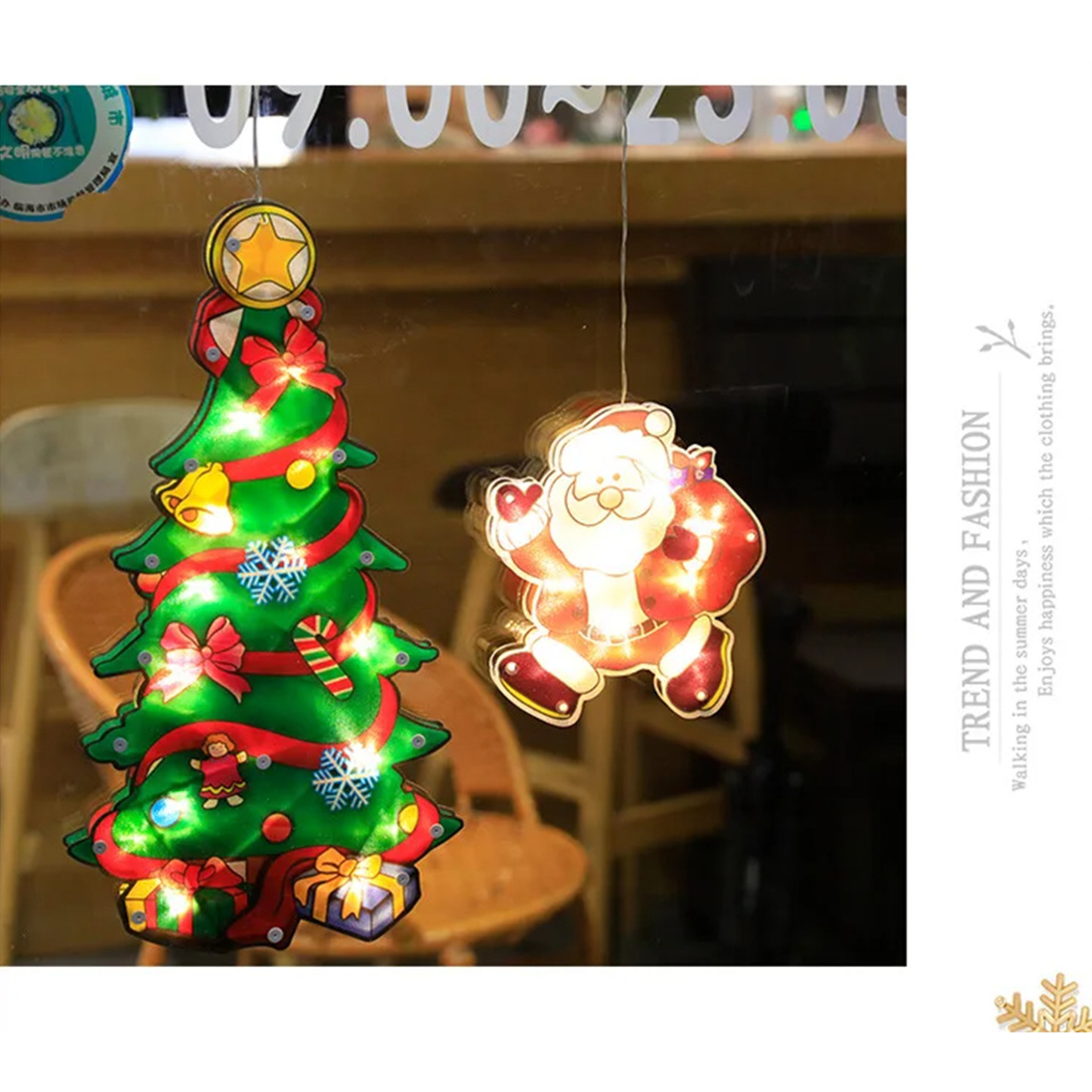 Christmas Santa Claus Decorations Sucker Lamp Descibe Picture