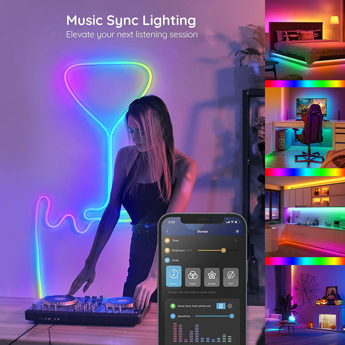 Waterproof APP Control Led Strip Lights Introduce Picture