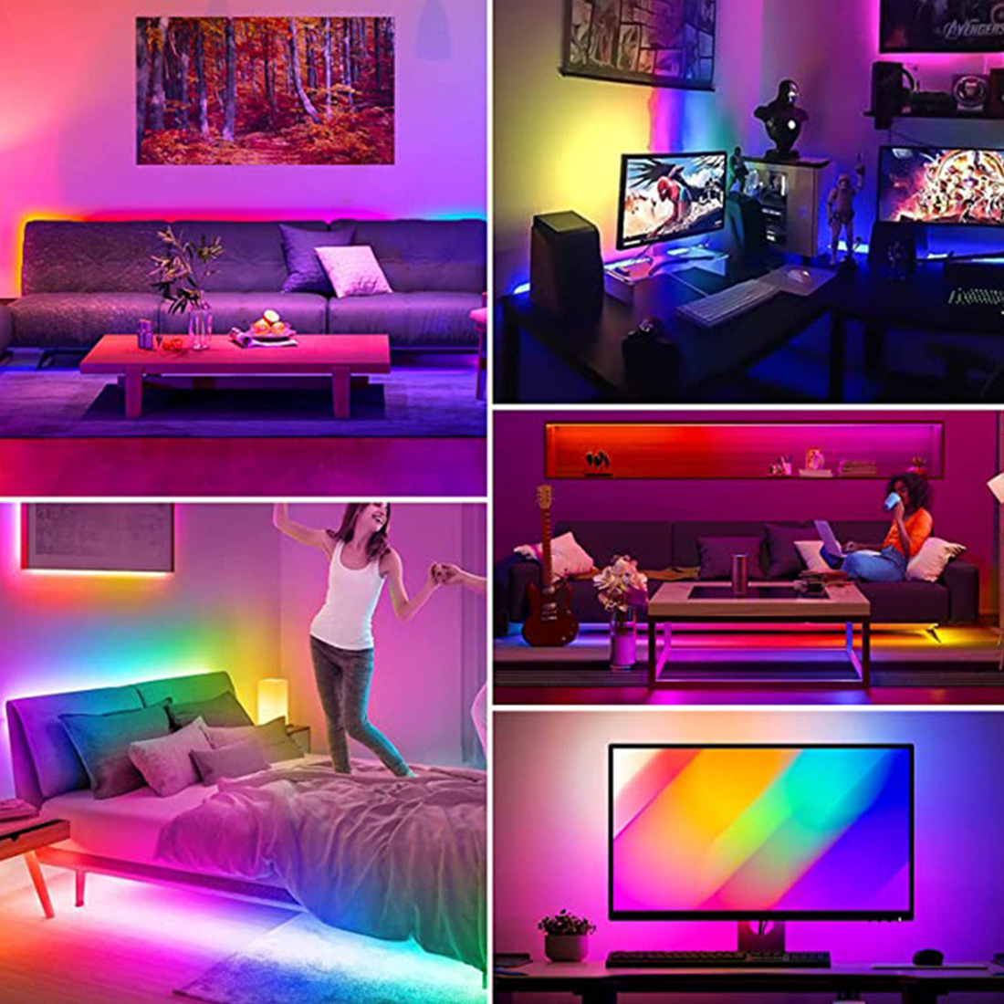 Waterproof APP Control Led Strip Lights Scene Picture