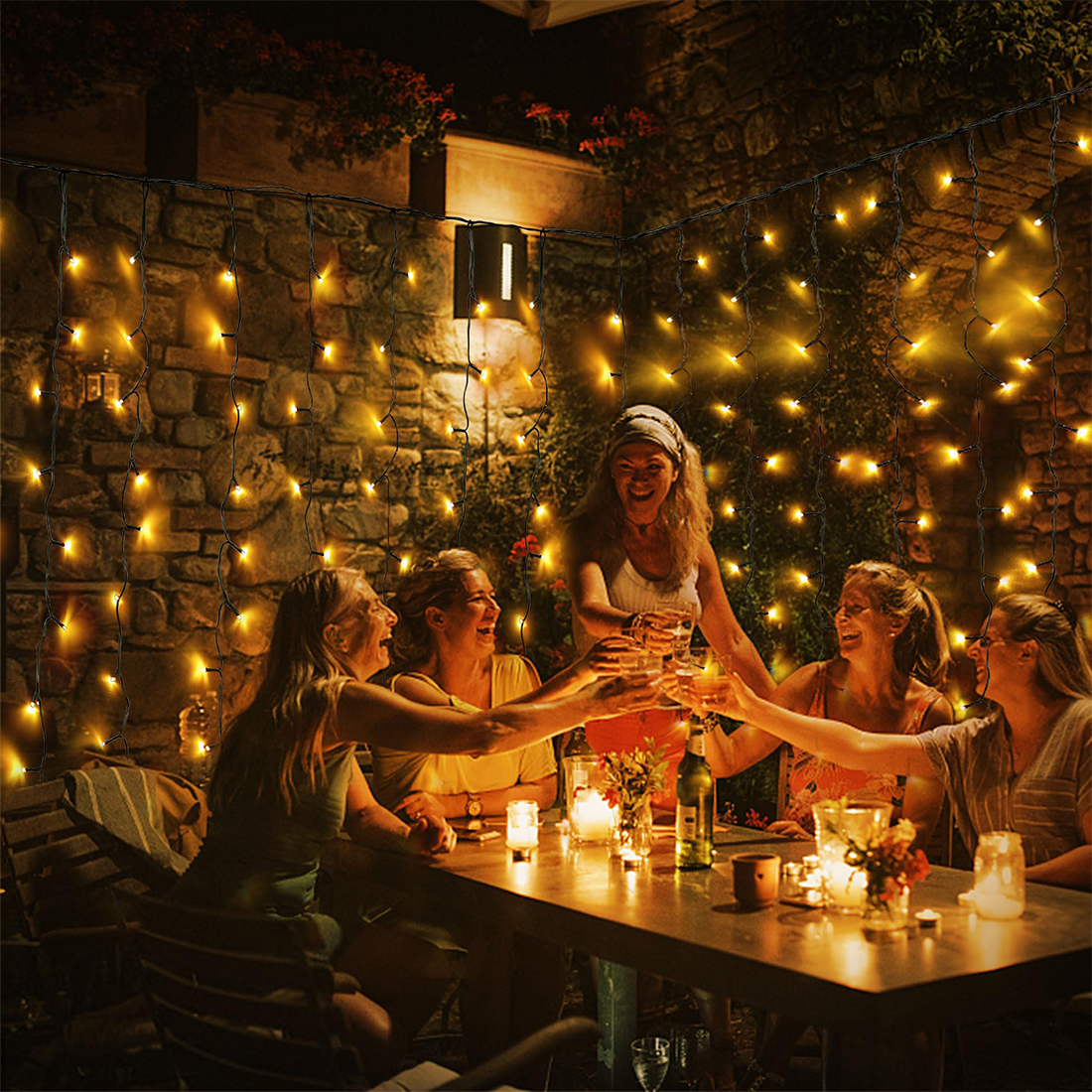 Wall Hanging Fairy String Lights Scene Picture