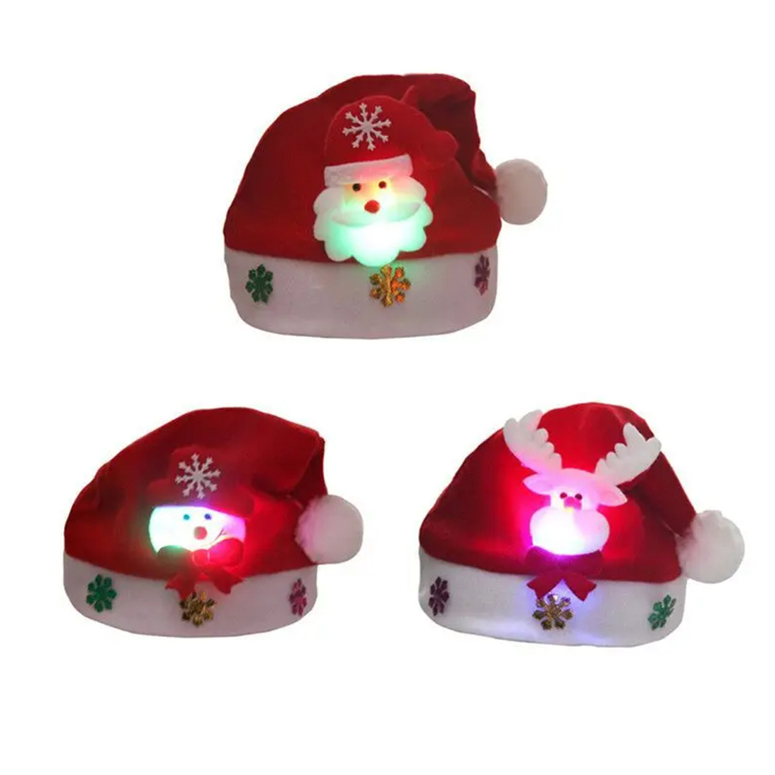Christmas Children Adult Suede LDE Santa Hat