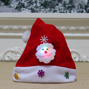 Christmas Children Adult Suede LDE Santa Hat