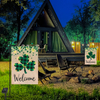 St Patrick's Day Shamrock Clover Garden Flag