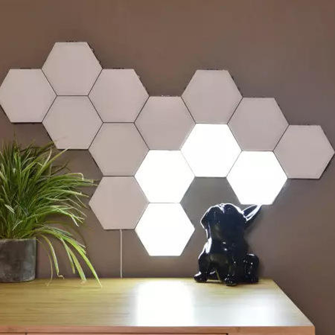 Touch Hexagon Illumination Wall Lamps