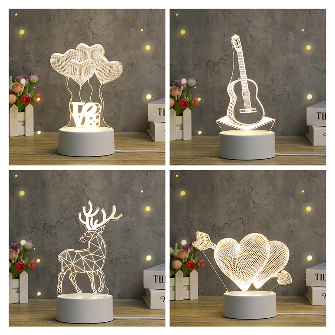 3D Illusion Night Light