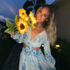 Solar Sunflowers LED Stake Light