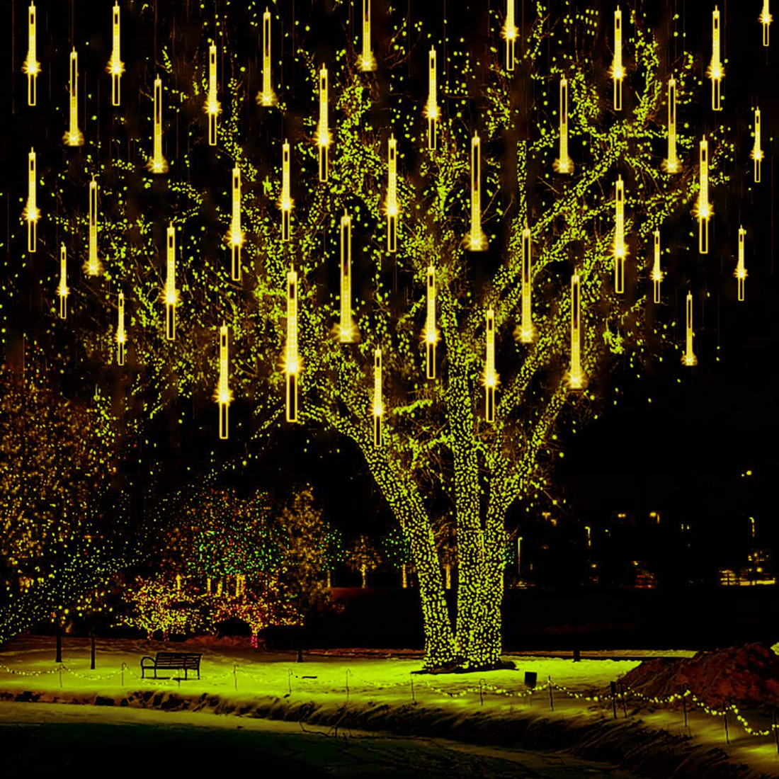 Night Meteor Shower String Lights