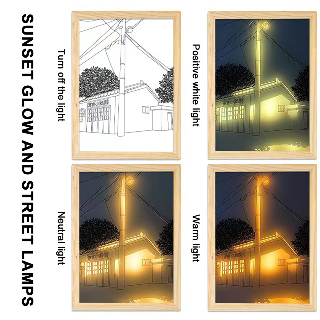 Picture Frame Night Shadow Light