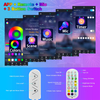 RGB Smart LED Firework Strip Lights