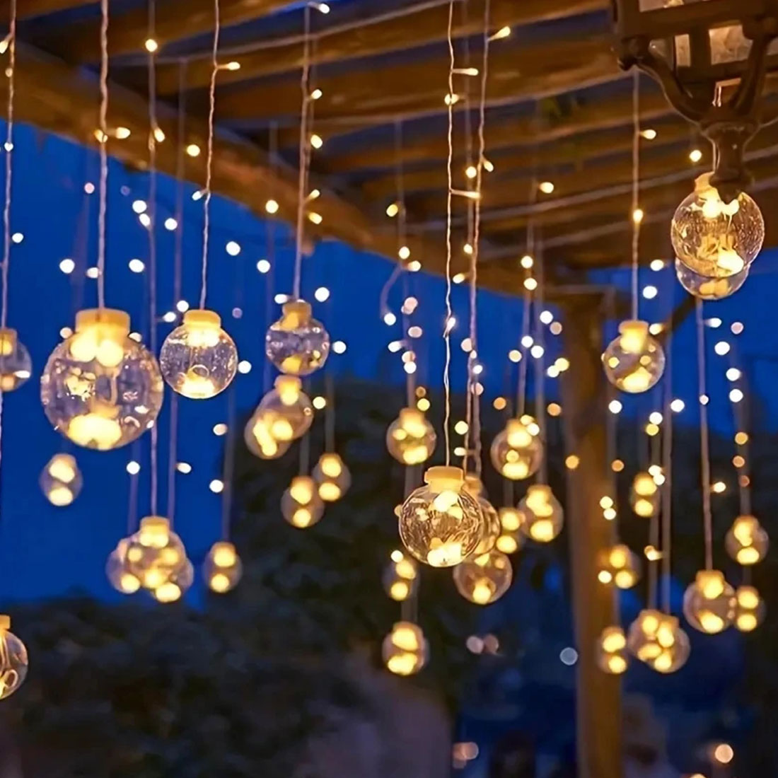Globe LED Fairy Curtain Light Scene Picture