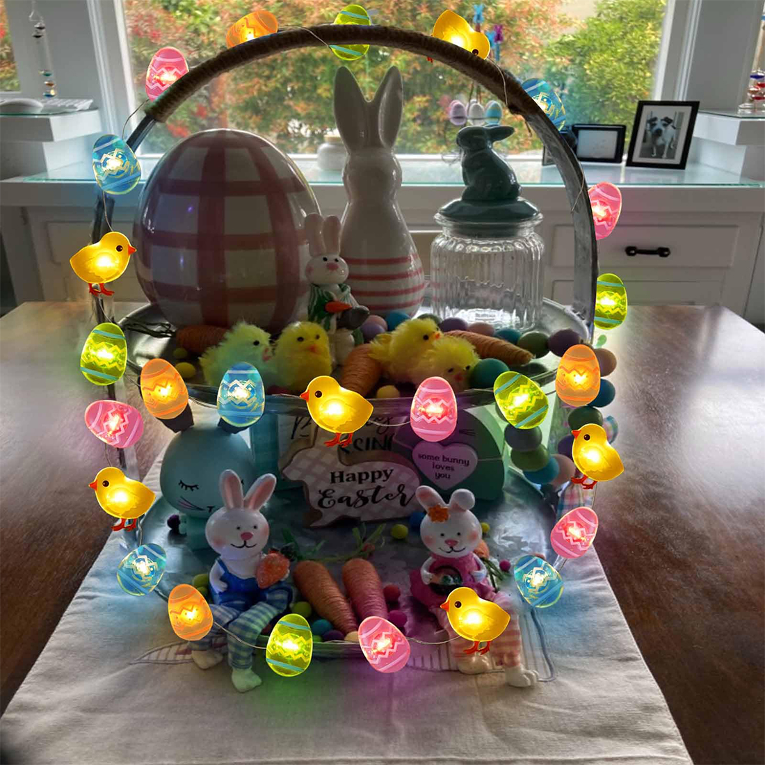 LED Egg Easter String Lights Scene Picture