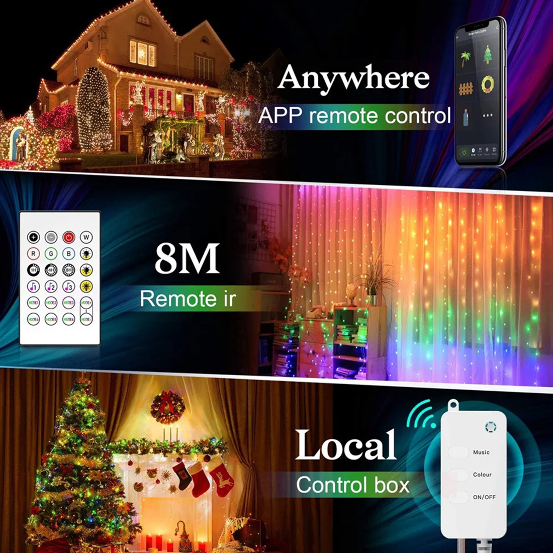Smart Life Fairy String Lights App Remote Funcation Display Picture