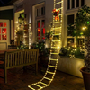 LED Ladder Lights with Climbing Santa Claus