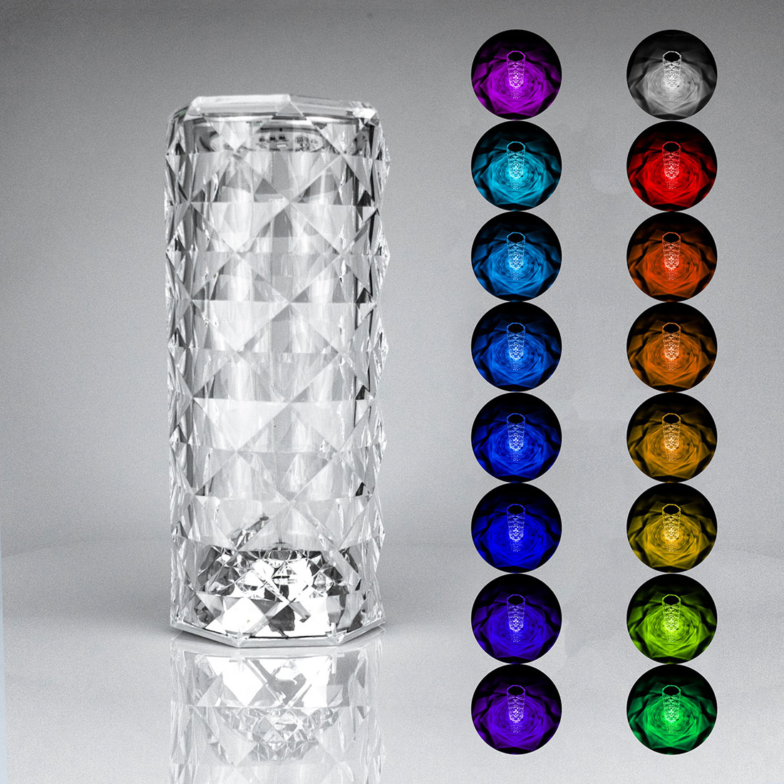 16 Color BedroomTransparent Lamp Color Show Picture