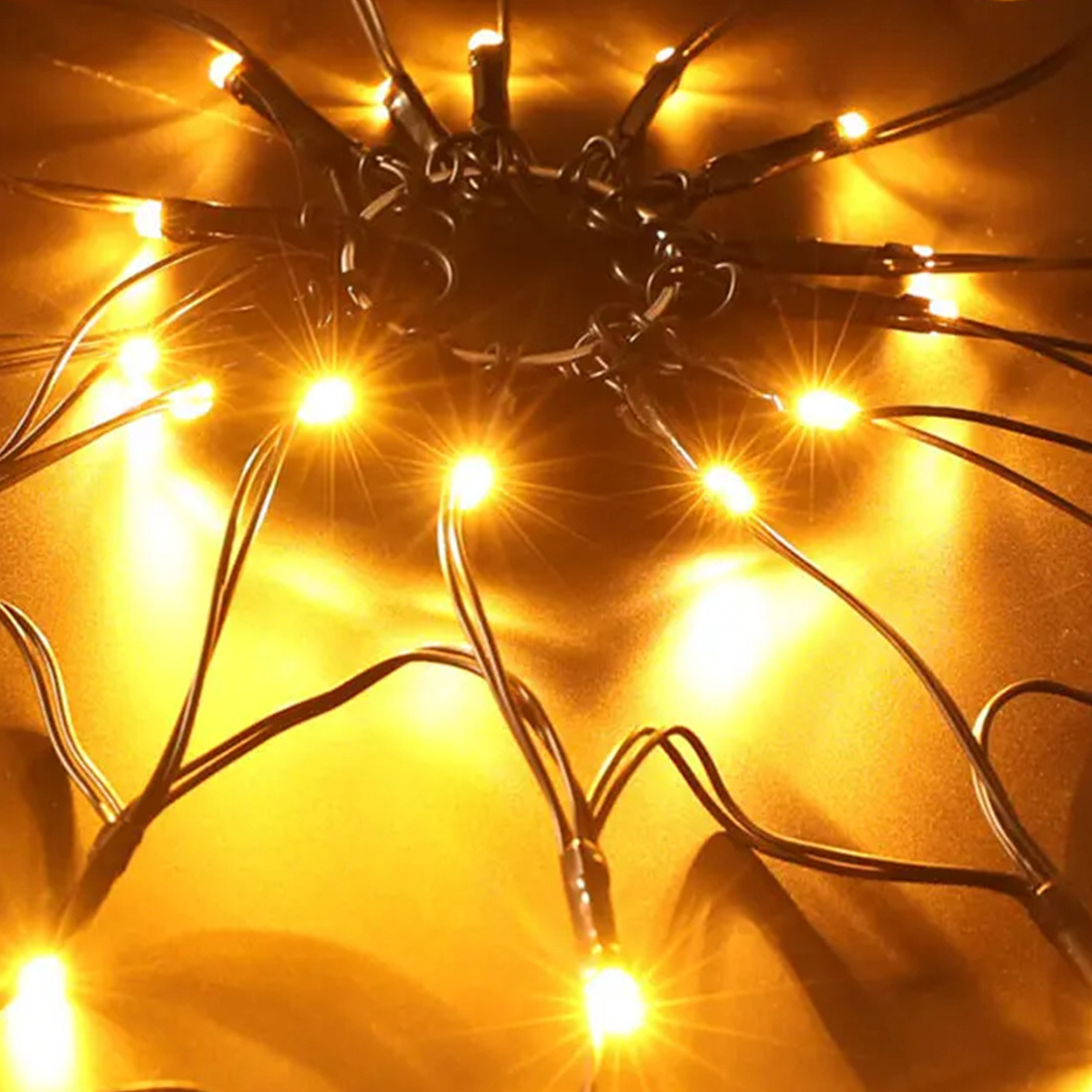 Halloween Horror Atmosphere Spider Web Lights
