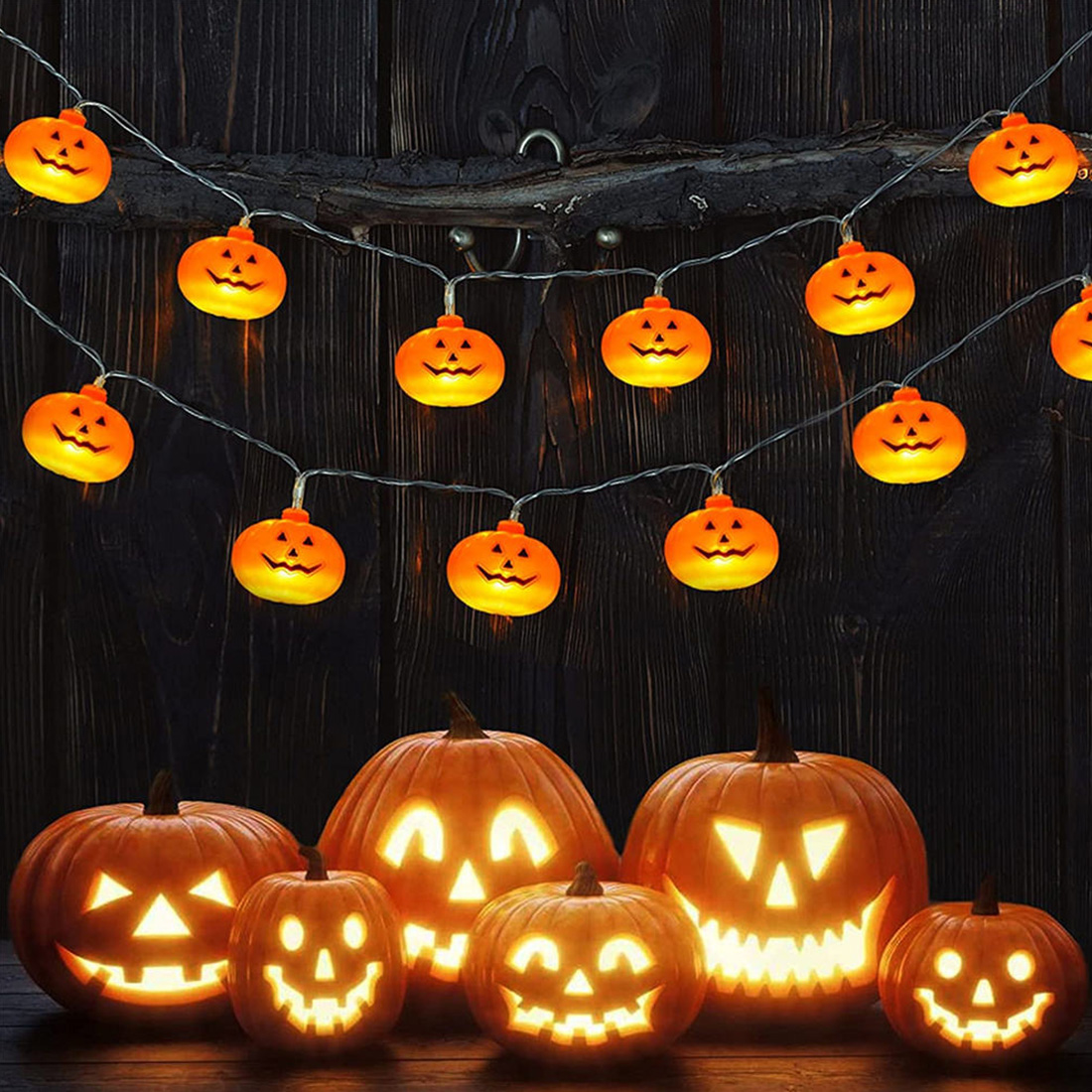 Halloween Decoration Pumpkin Lantern String Lights