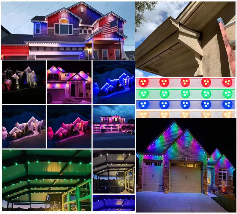 Permanent Outdoor Lights with App & Remote Scene Display