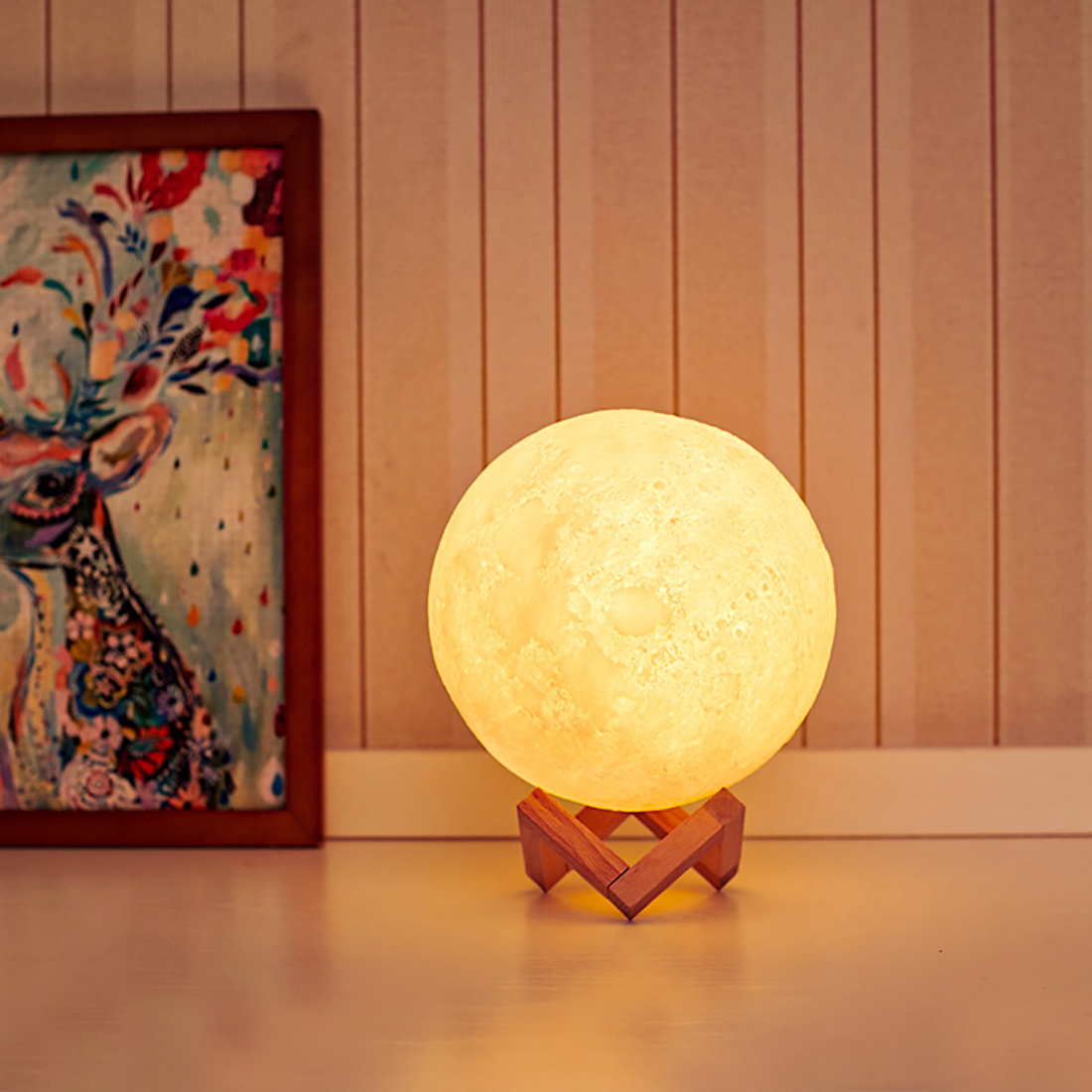 3D Printed Night Moon Lamp