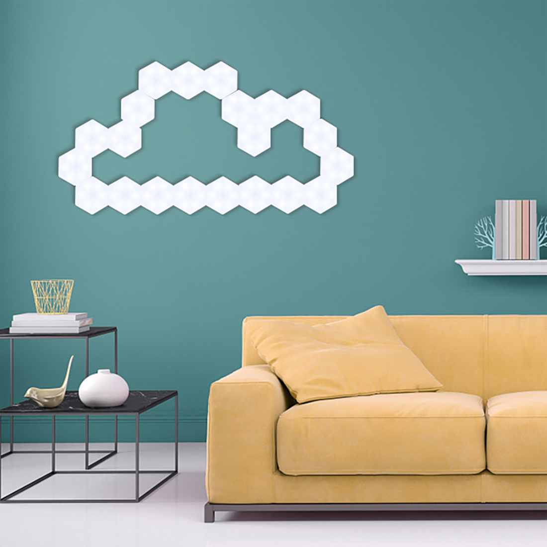 Touch Hexagon Illumination Wall Lamps