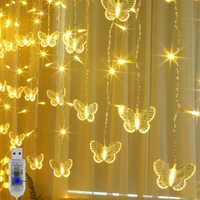 Butterflies Twinkle Fairy Curtain Lights