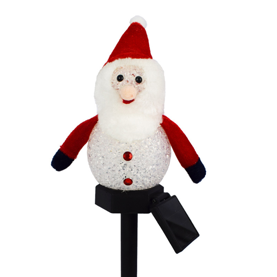 Solar Energy Snowman Stake Lights Picture