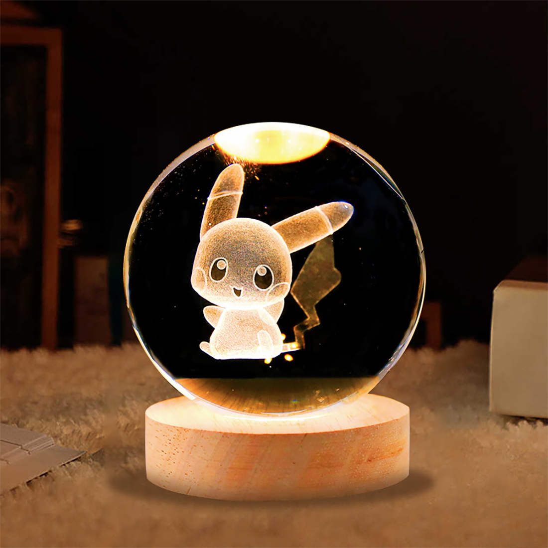 Room Decor Crystal Ball Night Lights