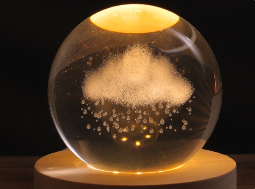 Room Decor Crystal Ball Night Lights
