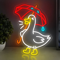 Cute Umbrella Duck LED Neon Lighted 