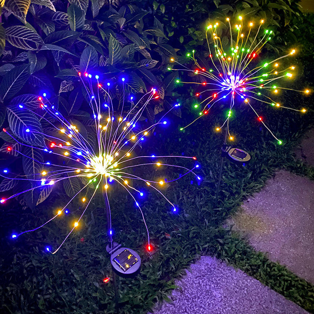 Outdoor LED Solar Firework Light