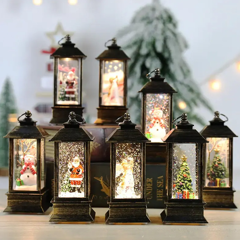 Music Christmas Snow globe Water Lantern