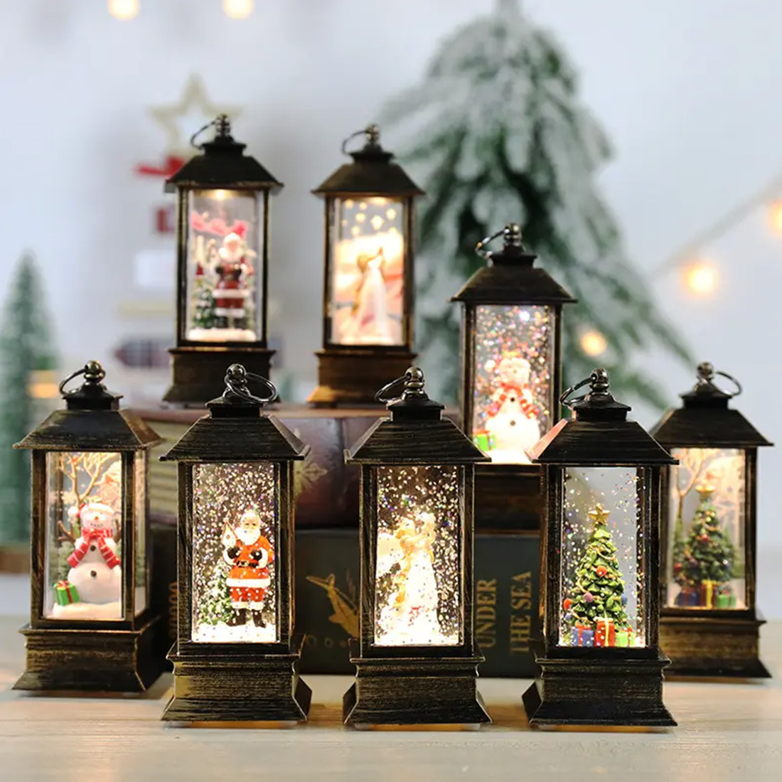 Music Christmas Snow globe Water Lantern Picture