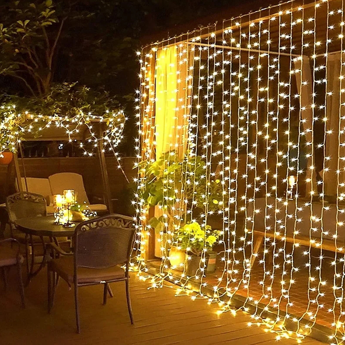 Wedding Decoration Twinkle String Lights Scene Picture