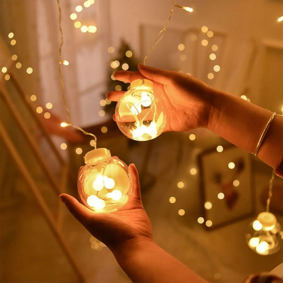 Globe LED Fairy Curtain Light