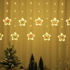 Star Santa Window Icicle Christmas Lights