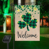 St Patrick's Day Shamrock Clover Garden Flag
