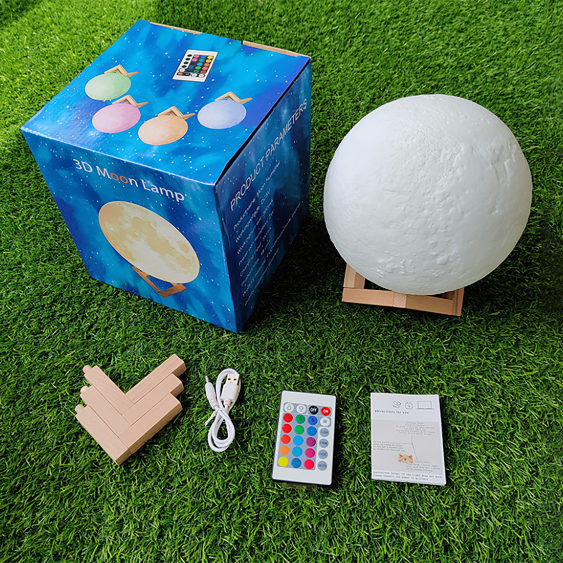 3D Printed Moon Lamp