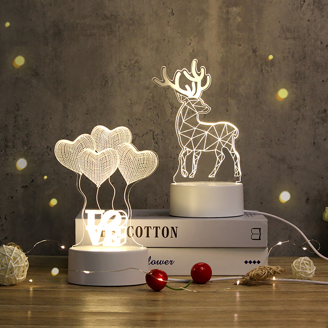 3D Illusion Night Light