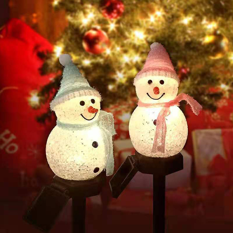  Solar Energy Snowman Stake Lights