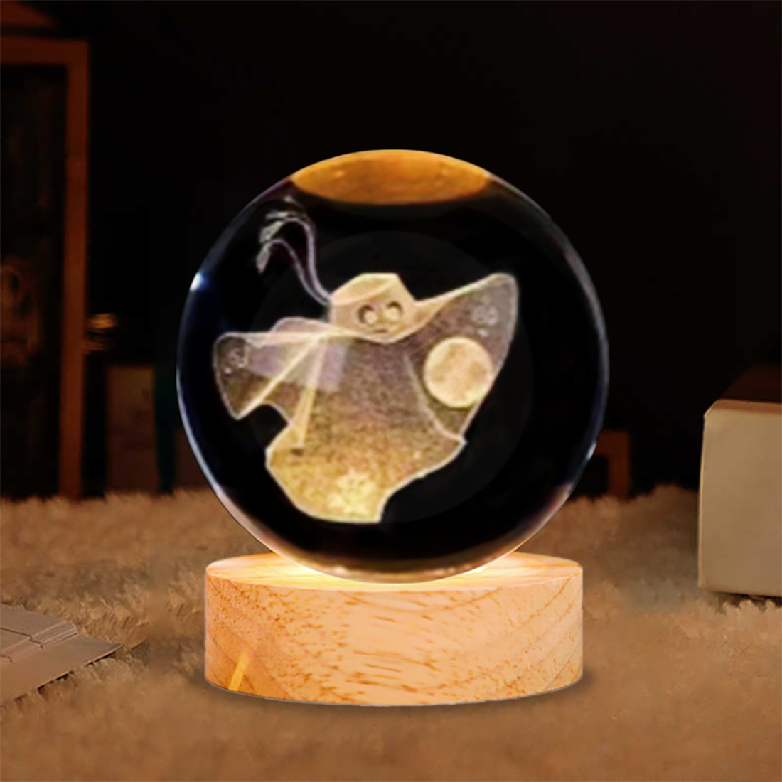 Room Decor Crystal Ball Night Lights