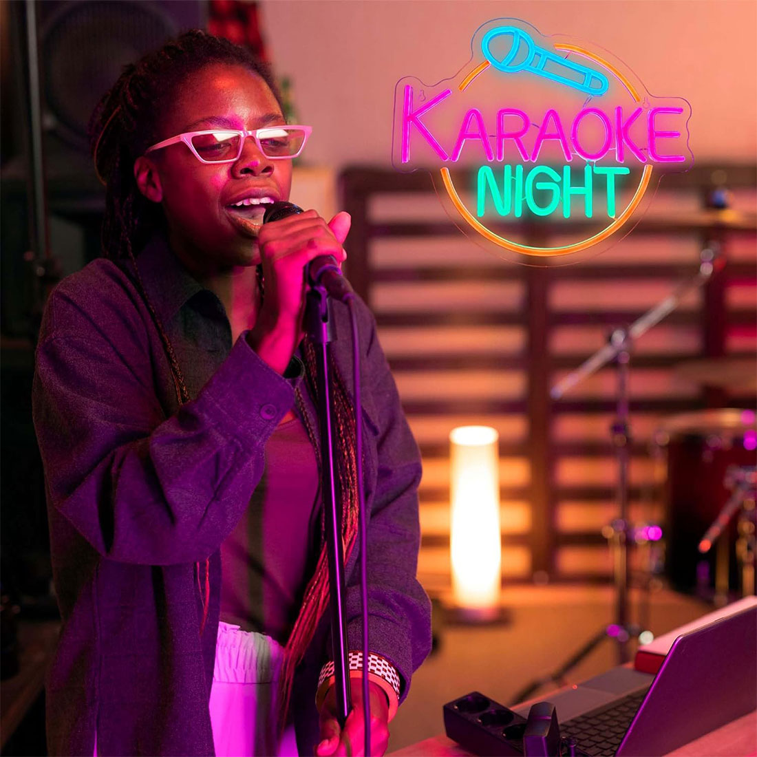 Led Karaoke Bar Neon Light Signs
