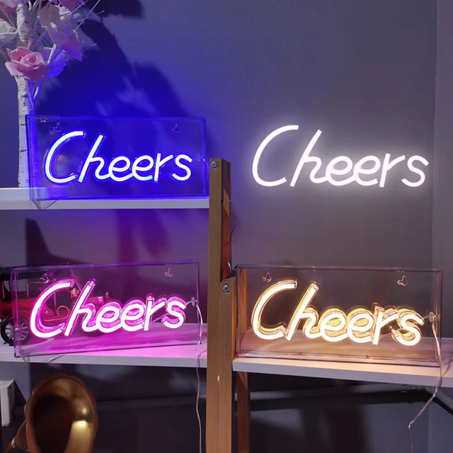 Bar Lamp Cheers Neon Sign Light