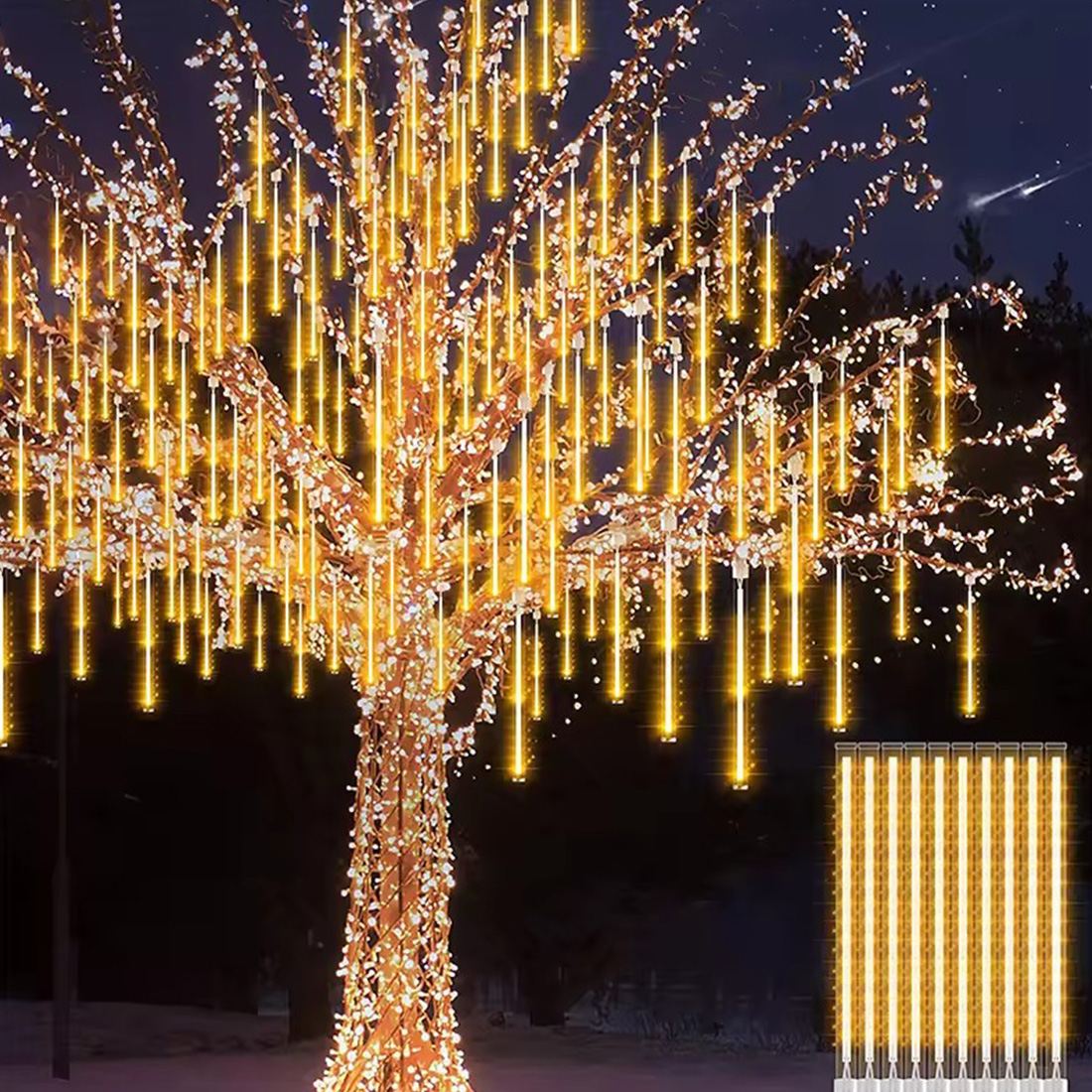 Led Meteor Shower Christmas Rain Lights Picture