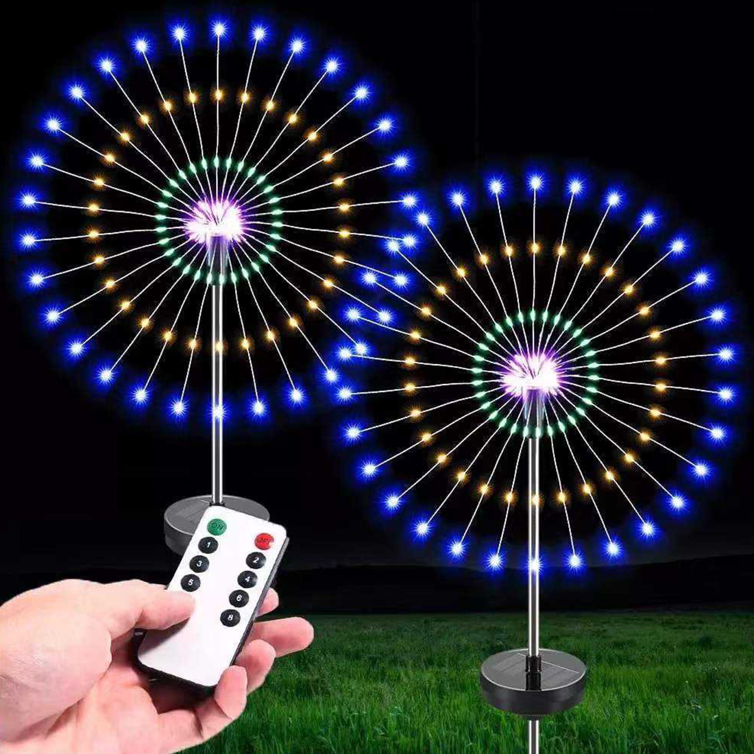 Outdoor LED Solar Firework Light Picture