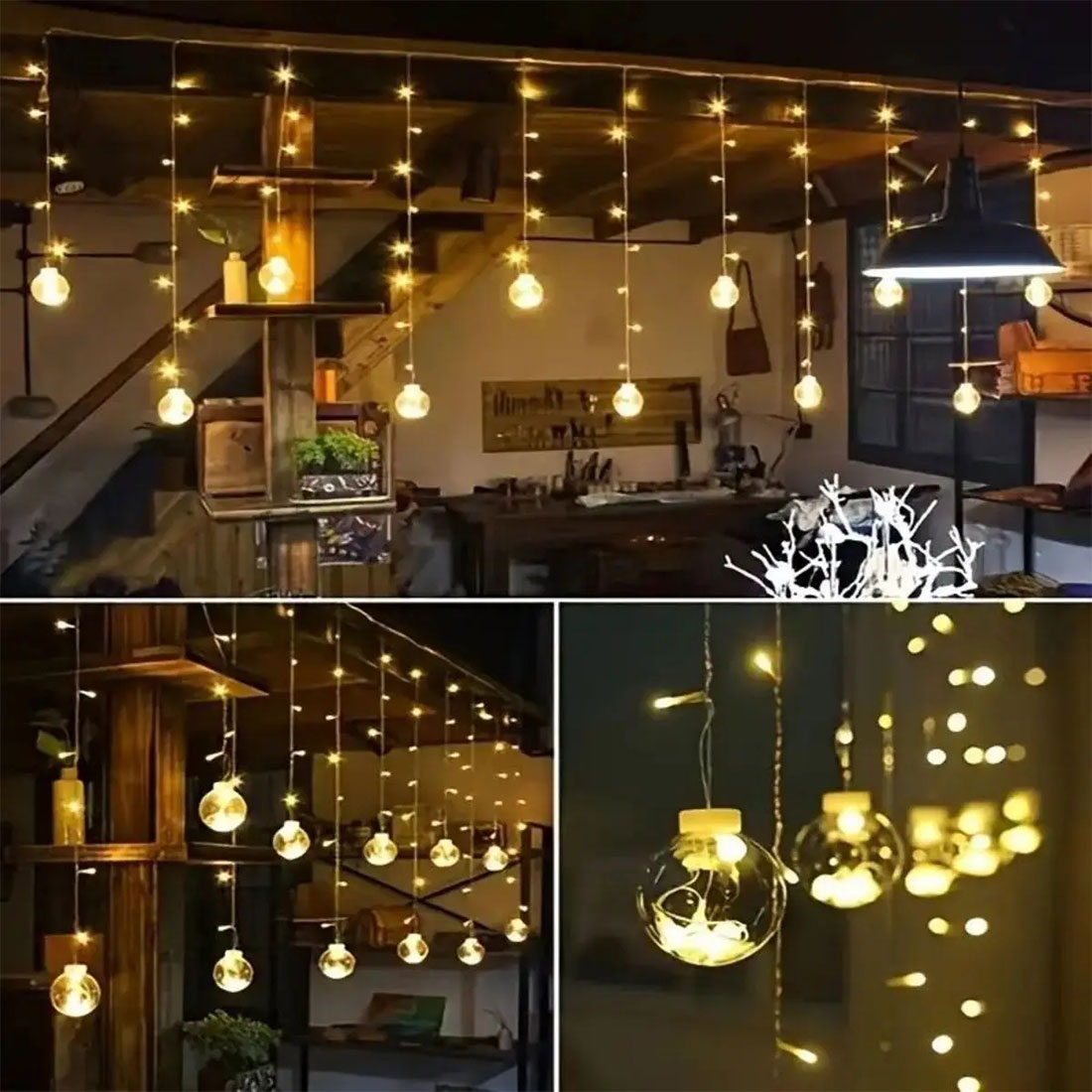 Globe LED Fairy Curtain Light