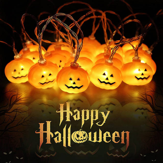 Halloween Decoration Pumpkin Lantern String Lights