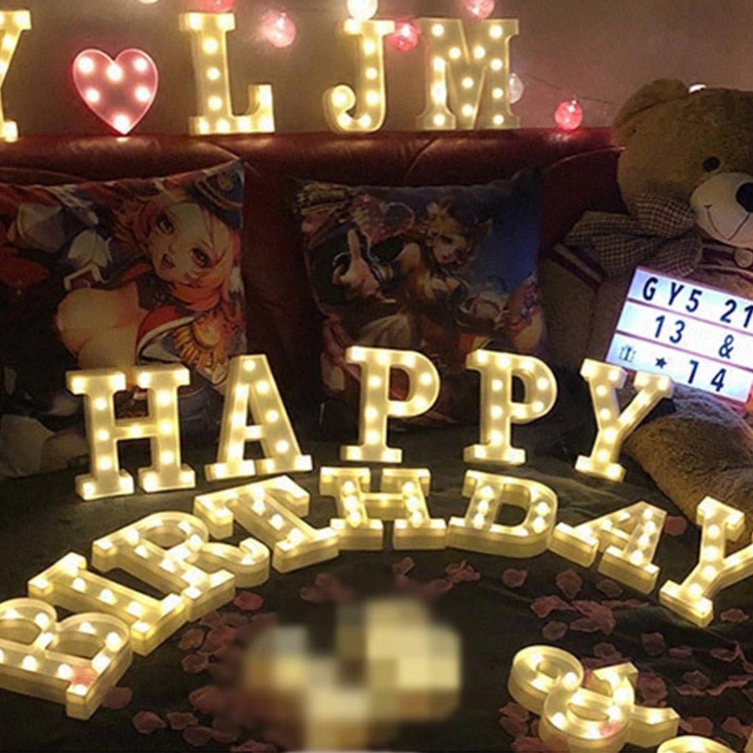 LED Letter Alphabet Lights