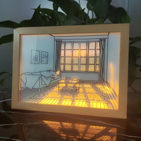 Picture Frame Night Shadow Light