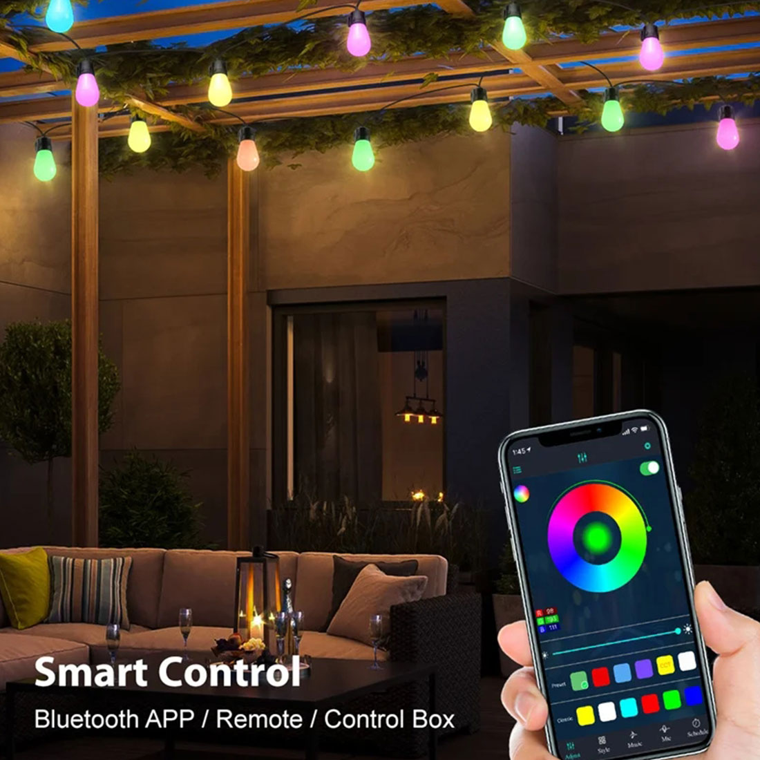 S14Smart LED Color Light String Smart Control Show 
